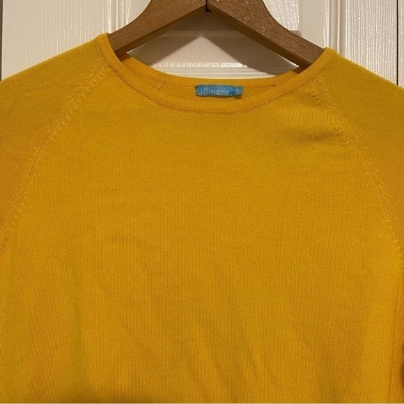 J. Mclaughlin Jamey Knit Lightweight Long Sleeve Sweater Yellow Buttons Small - Picture 2 of 10